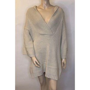 Soft Surroundings Metallic Knit Oversized Sweater or Short Dress.
